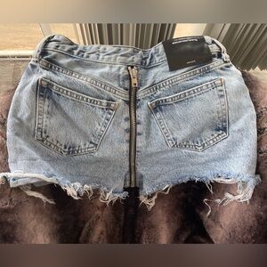 Alexander Wang Bite Zip High Rise shorts